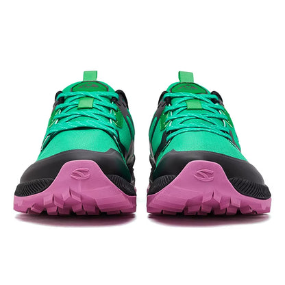Unisex Hiking Sneakers Lace-Up Walking Shoes Outdoor Travel Artificial Leather Sneakers
